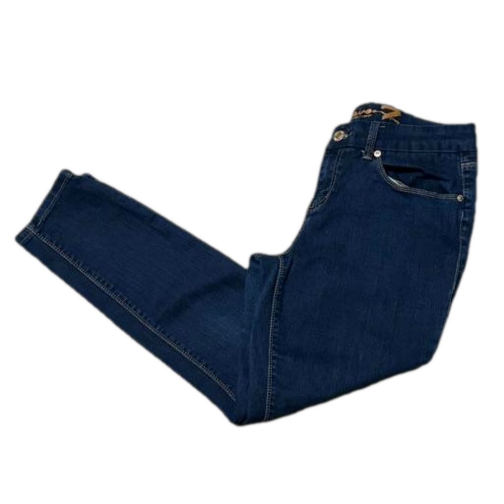 Seven7 Ankle Skinny Dark Wash Denim Blue Jeans Poly Blend Women Size 8